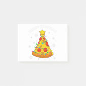 Prettige korstmas pizza kerstboom Kerstcadeaus kin Post-it® Notes (Voorkant)
