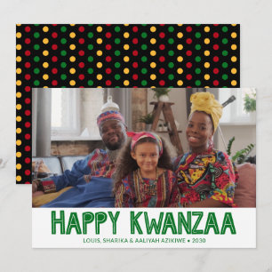 Prettige Kwanzaa-foto vakantiekaart Feestdagenkaart