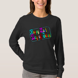 Prettige laatste schooldag leraar student afstuder t-shirt