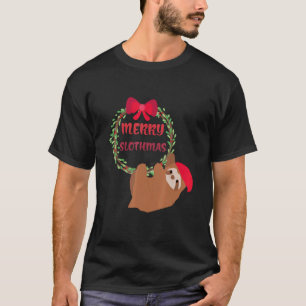 Prettige Luiaardkerstpyjama Kerst Slogan Hulst Dec T-shirt