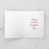Prettige Nationale Dochters Dag Kaart (Binnen)