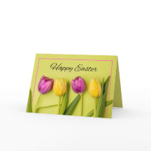 Prettige Paasdag Voor Iedereen Mooie Tulpen