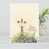 Prettige Pasen Wensen Feestdagenkaart (Staand voorkant)
