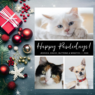 Prettige Pawlidays 3 Foto Feestdagenkaart