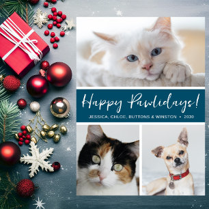 Prettige Pawlidays 3 Foto Feestdagenkaart