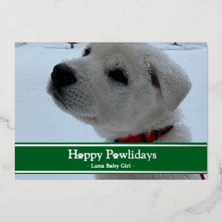 Prettige Pawlidays Folie Feestdagenkaart