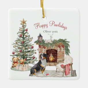 Prettige Pawlidays Hond Design- Berner Sennenhond Keramisch Ornament