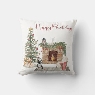 Prettige Pawlidays Hond Design- Boston Terrier Kussen