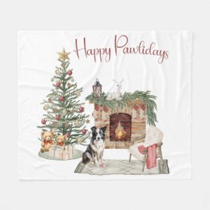Prettige Pawlidays Hond Design- Collie Fleece Deken
