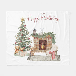 Prettige Pawlidays Hond Design- Poodle Fleece Deken