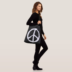 prettige, pijnlijke PEACE SIGN Crossbody Tas