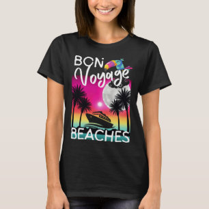 Prettige Reis Stranden Tropisch Cruiseschip Grafis T-shirt