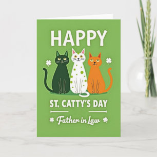 Prettige St. Cattys Dag Vader Kaart