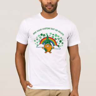 Prettige St. Patrick Dag Kabouters regenboog klave T-shirt