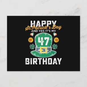 Prettige St. Patrick's Dag En Ja Het Is Mijn 47 Ve Briefkaart