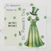 Prettige St. Patrick's Dag Feestdagenkaart (Voorkant / Achterkant)