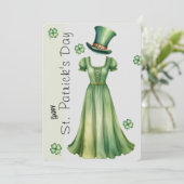 Prettige St. Patrick's Dag Feestdagenkaart (Staand voorkant)