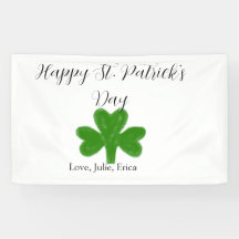 Prettige St. Patrick's dag groene shamrock naam 