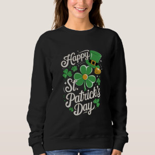Prettige St. Patrick's Dag Ierse Erfgoed St. Patty Trui