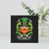 Prettige St. Patrick's Dag Kaart (Staand voorkant)