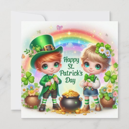 Prettige St. Patrick's Day kerstkaart (Voorkant)