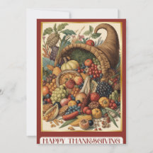 Prettige Thanksgiving Hoorn des Overvloeds Wenskaa