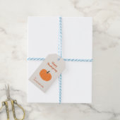 Prettige Thanksgiving Pompoen Gift Tag Cadeaulabel (Met Touw)