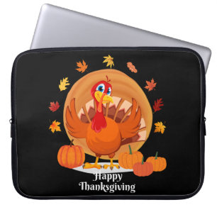 Prettige Thanksgiving-typografie  Laptop Sleeve
