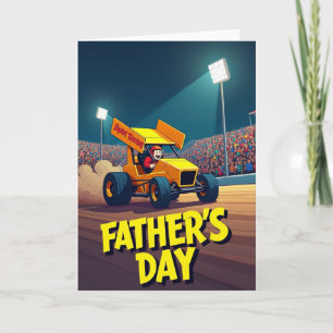 Prettige Vaderdag Racer Kaart