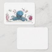 Prettige Valentijnsdag door Frankillie: Octopus Notitiekaartje (Voorkant / Achterkant)