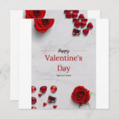 Prettige Valentijnsdag Feestdagenkaart (Voorkant / Achterkant)