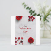 Prettige Valentijnsdag Feestdagenkaart (Staand voorkant)