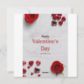 Prettige Valentijnsdag Feestdagenkaart (Achterkant)