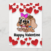 Prettige Valentijnsdag Feestdagenkaart (Voorkant / Achterkant)