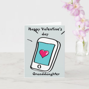 Prettige Valentijnsdag kleindochter Kaart