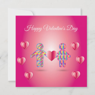 Prettige Valentijnsdag Mooie Elegante Groet Feestdagenkaart