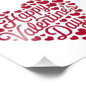 Prettige Valentijnsdag Valentijn Liefde Hart Foto Afdruk (Hoek)