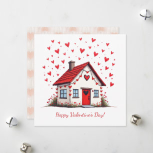 Prettige Valentijnsdag! Valentijnskaart. Feestdagenkaart