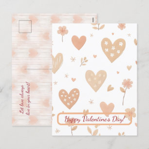 Prettige Valentijnsdag! Valentijnskaart. Feestdagenkaart