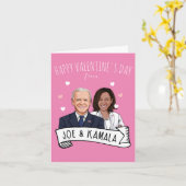 Prettige Valentijnsdag van Joe en Kamala Kaart (Gele Bloem)