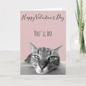 Prettige Valentijnsdag Van Kat Tot Mens Humor Kaart (Voorkant)