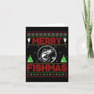 Prettige Vismas B Vis Vissen Lelijke Kersttrui Kaart