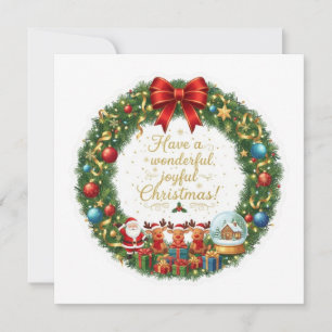 PRETTIGE VRÖLIJKE KERSTDAGEN KAART
