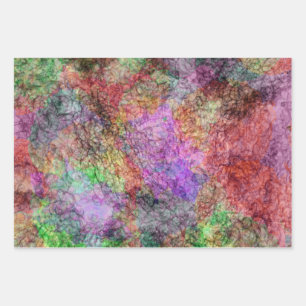 Pretty Abstracte Mix van Gedraaide Pastelkleuren G Inpakpapier Vel