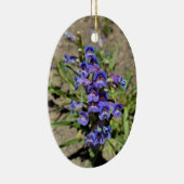 Pretty Blue Violet Purple Flower Vertical Photo Keramisch Ornament (Rechts)