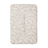 Pretty Blush Pink Cream Floral  Badmat (Voorkant Verticaal)