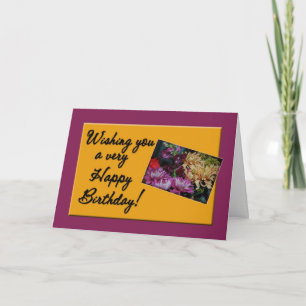 Pretty Bouquet Birthday Card Kaart