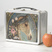 Pretty Brown Fantasy Horse in Enchanted Forest (In situ)