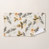 Pretty Brown Floral Fall Winter Matching Bad Handdoek (Handdoek)