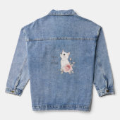 Pretty But Savage White Cat Rose Jacket (Verso)